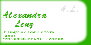 alexandra lenz business card